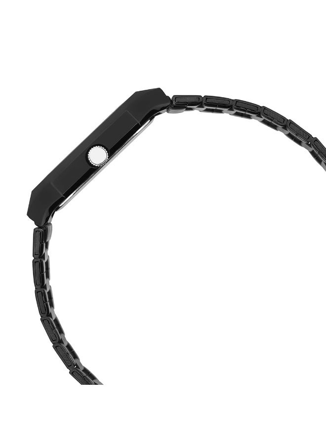 كاسيو Enticer Analog Men’s Watch MTP‑B185B‑7AVDF, 40 mm Silver Dial, Black Ion‑Plated Stainless Steel Bracelet, 50 m WR - Image 2